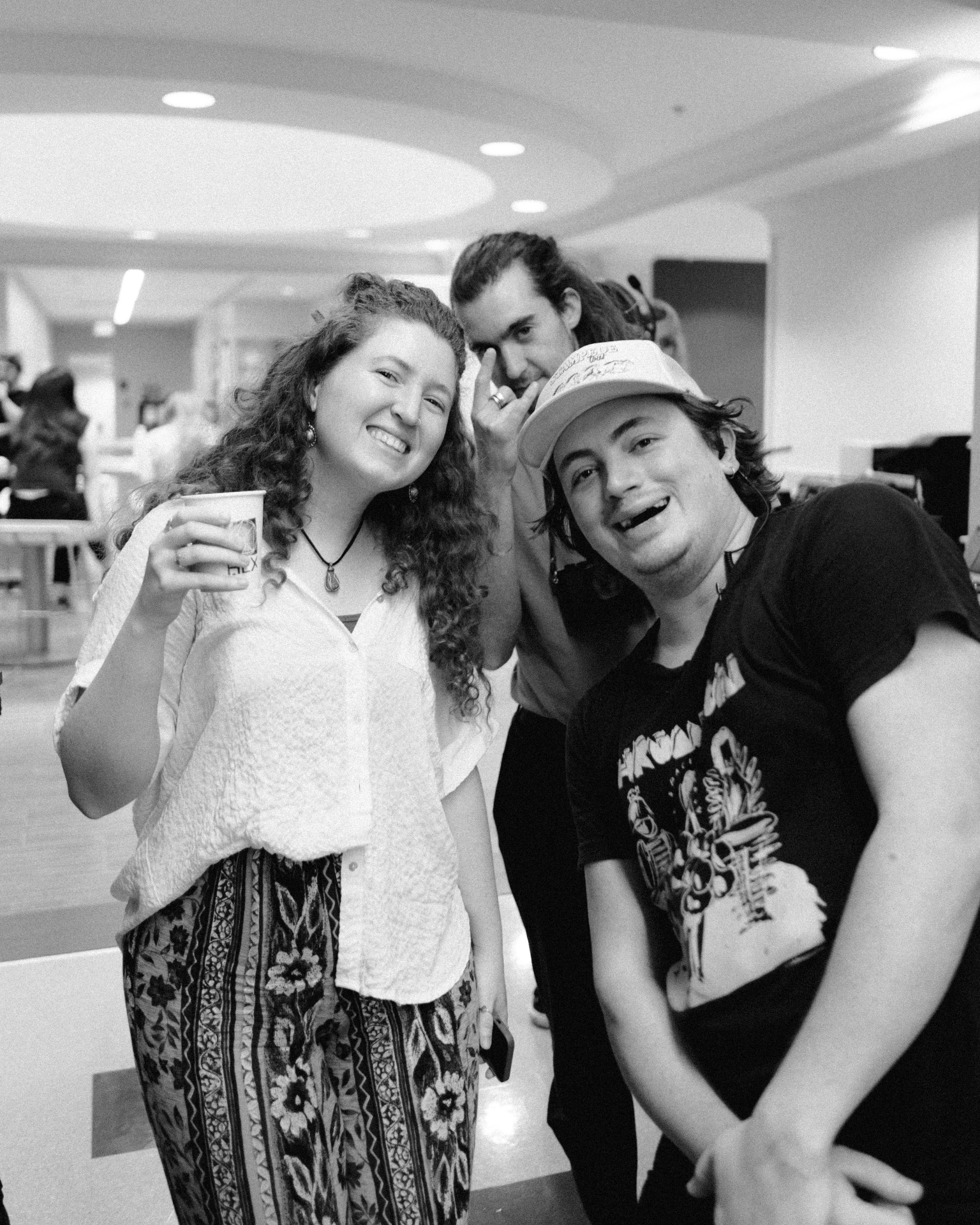 Crew laughing together